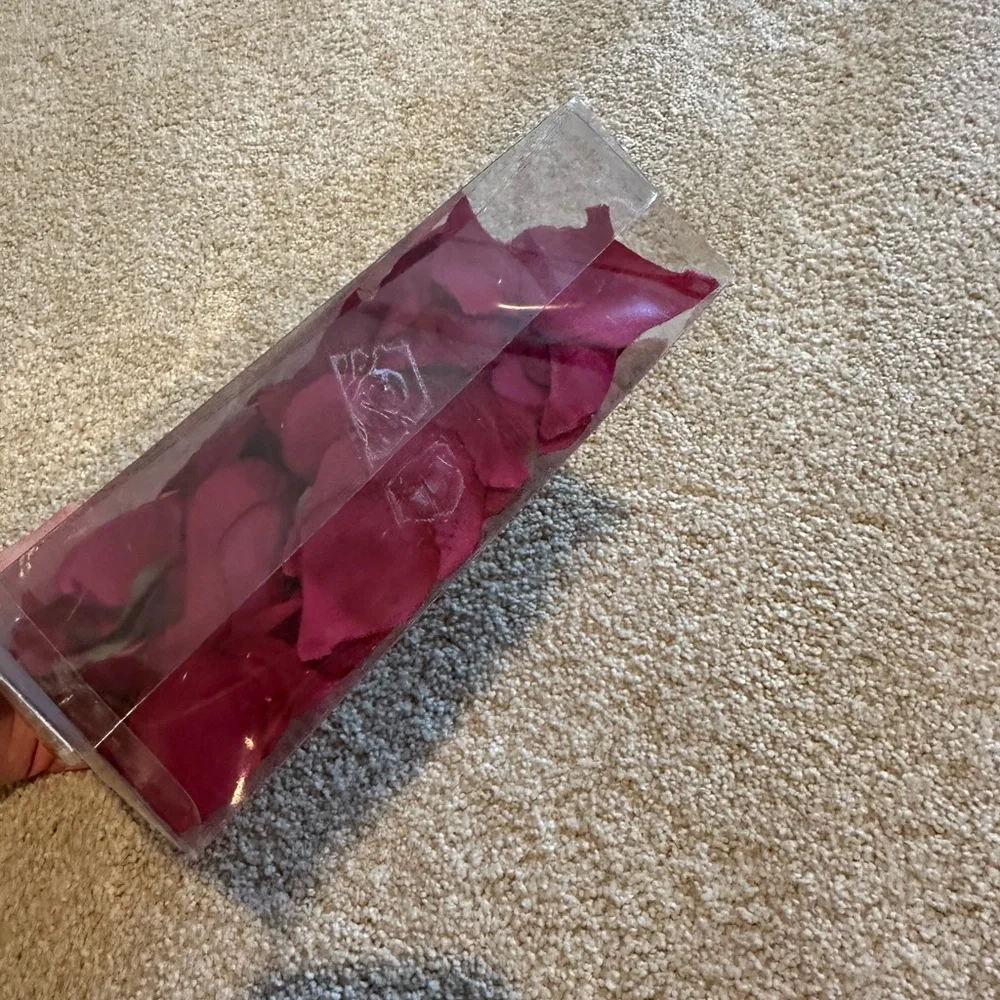 Box of Red Faux Rose Petals